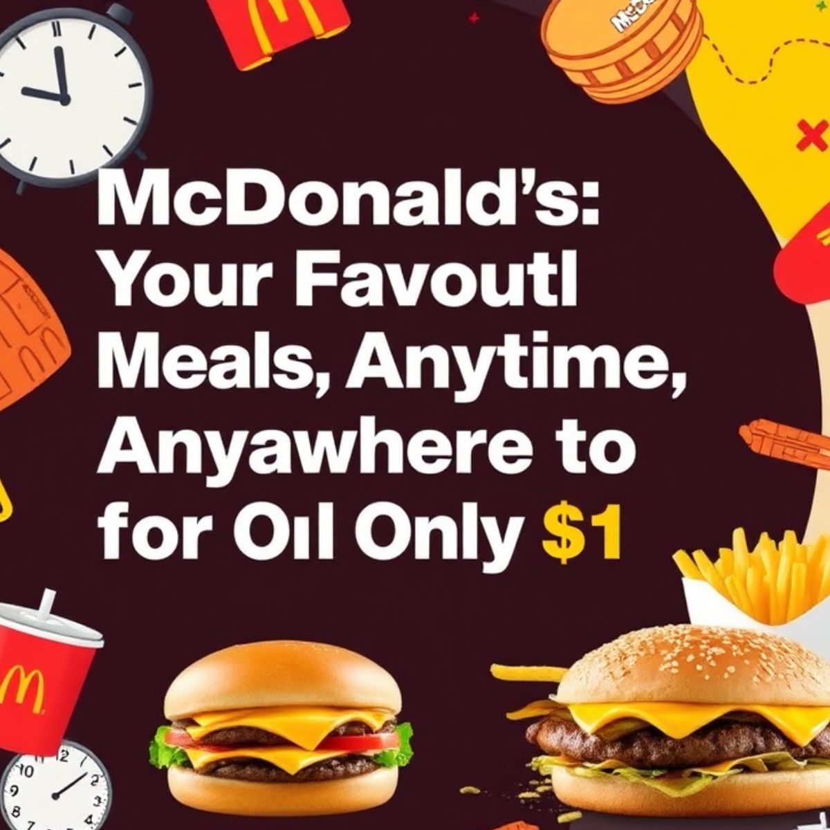 McDonald's: Your Favorite Meals Anytime, Anywhere for Only $1